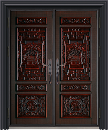 Aluminum wooden door seriesHZ-516